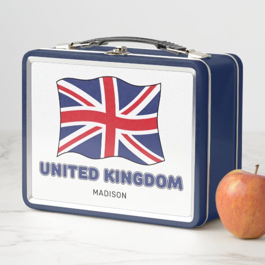 Lunch Box Nom personnalisé Indicateur Royaume-Uni (En situation)