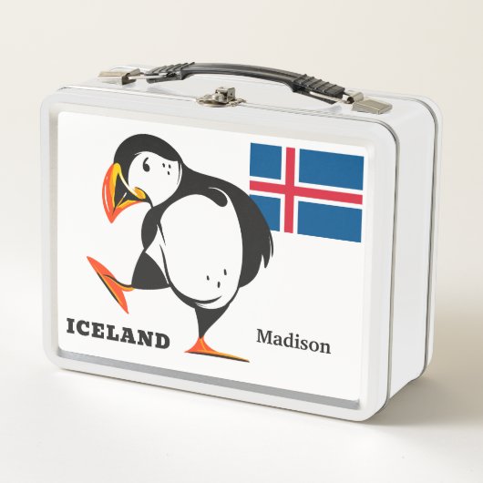 Lunch Box Nom personnalisé Islande (Devant)