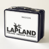 Lunch Box Nom personnalisé LAPLANDE (Dos)