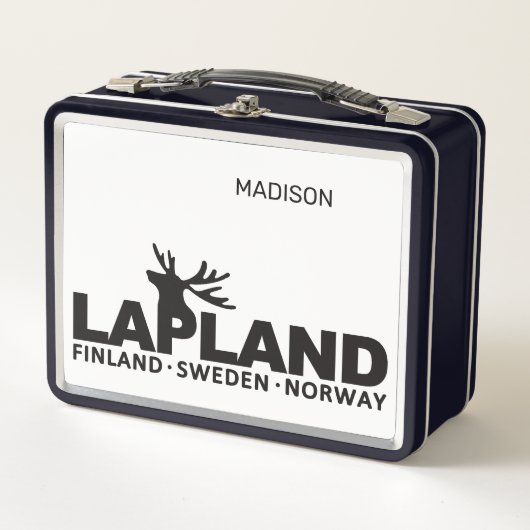 Lunch Box Nom personnalisé LAPLANDE (Devant)