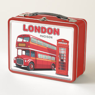 Lunch Box Nom personnalisé Londres Angleterre