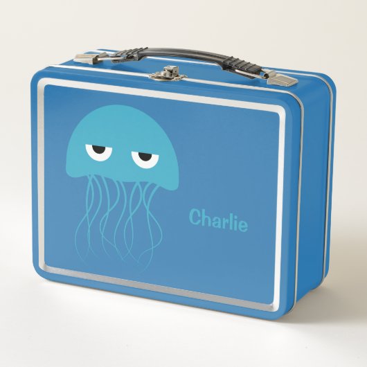 Lunch Box Nom personnalisé Méduse drôle (Devant)
