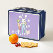 Lunch Box Nom personnalisé mignon lapin d'animal farci farci