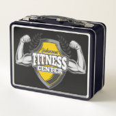 Lunch Box Nom personnalisé Muscle Fitness Trainer Gym (Dos)