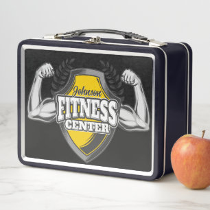 Lunch Box Nom personnalisé Muscle Fitness Trainer Gym