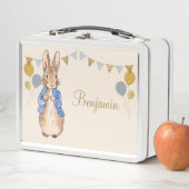 Lunch Box Nom personnalisé Pierre le lapin arrière - plan be (En situation)