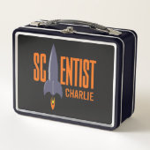 Lunch Box Nom personnalisé Scientifique de fusée (Devant)