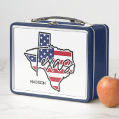 Lunch Box Nom personnalisé Texas (En situation)