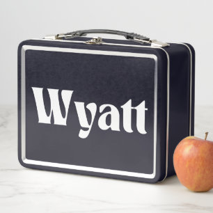 Lunch Box Nom Wyatt personnalisé