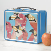 Lunch Box Nombre de Flamants roses (En situation)