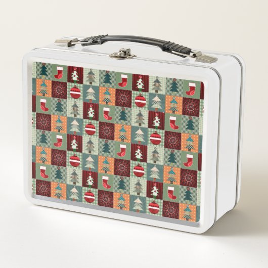 Lunch Box Nostalgale Vintage Patchwork Quilt (Devant)