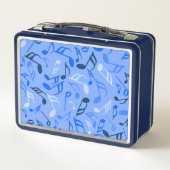 Lunch Box Notes de musique bleu (Dos)