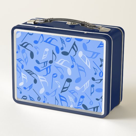 Lunch Box Notes de musique bleu (Dos)