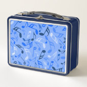 Lunch Box Notes de musique bleu (Devant)
