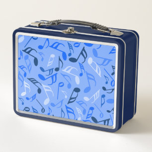 Lunch Box Notes de musique bleu