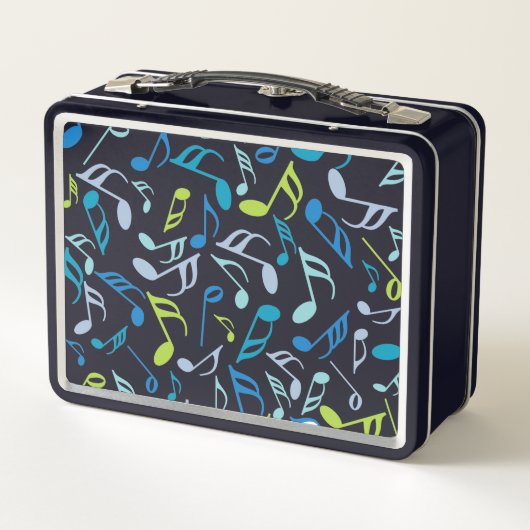 Lunch Box Notes de musique bleu (Dos)