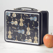Lunch Box Notes musicales de violons à la ligne (En situation)