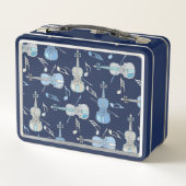 Lunch Box Notes musicales de violons à la ligne (Dos)