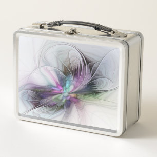 Lunch Box Nouvelle vie, art fantastique abstrait fractal col