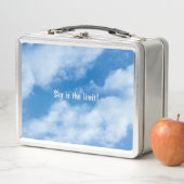 Lunch Box Nuages blancs Inspirationnels customisés sur ciel (En situation)