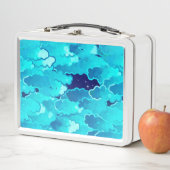 Lunch Box Nuages japonais, Ciel du soir, Turquoise et Indigo (En situation)