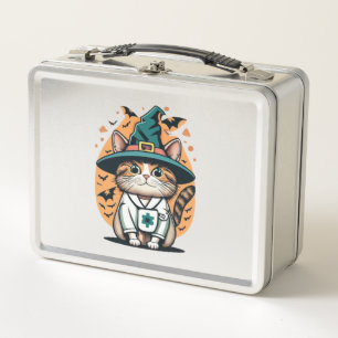 Lunch Box Nuit Shift Feline One Infirmière Éffrayante Chat