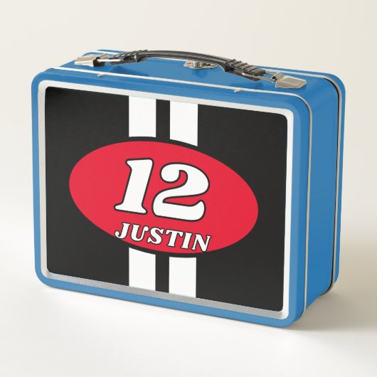 Lunch Box Numéro de course automobile conception personnalis (Dos)