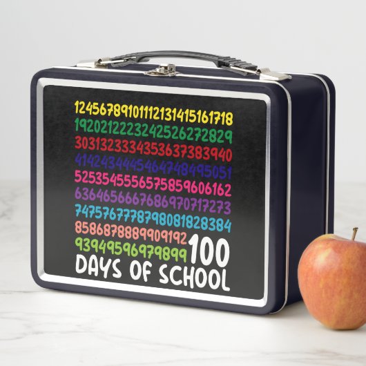 Lunch Box Numéros mathématiques 100e Jour de l'école Enseign (En situation)