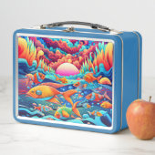 Lunch Box Océan psychédélique  (En situation)
