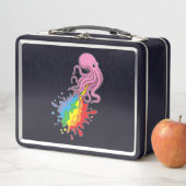 Lunch Box Octopus avec arc-en-ciel (En situation)