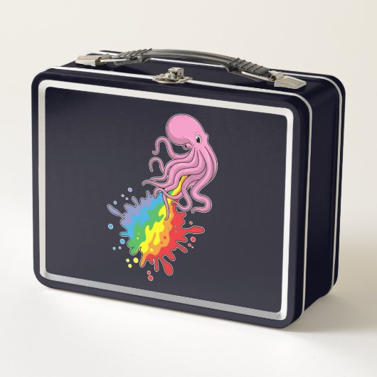 Lunch Box Octopus avec arc-en-ciel (Devant)