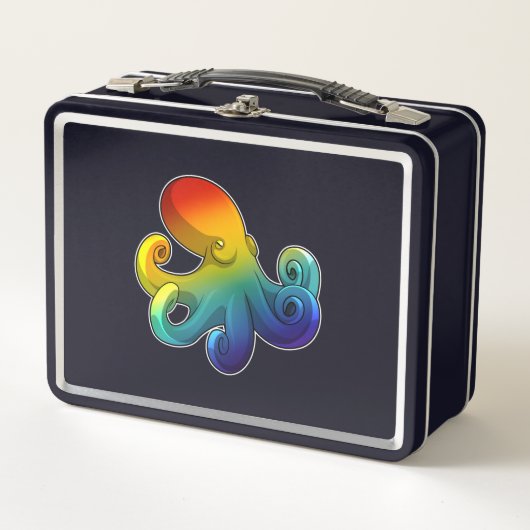 Lunch Box Octopus avec arc-en-ciel (Devant)
