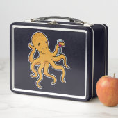 Lunch Box Octopus avec verre de jus (En situation)