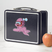 Lunch Box Octopus comme plongeur avec tuba (En situation)