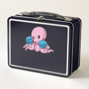 Lunch Box Octopus en boîte avec gants de boxe