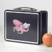 Lunch Box Octopus Nerd avec le livre (En situation)