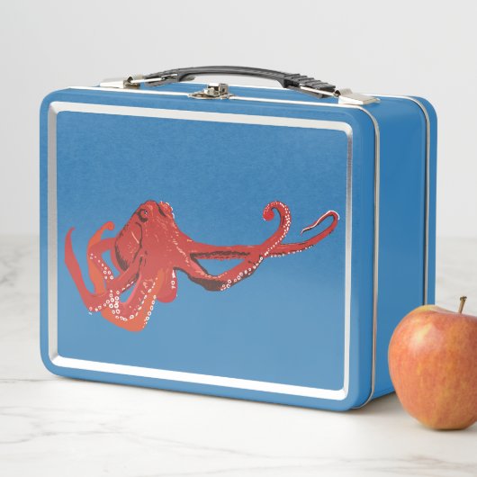 Lunch Box Octopus rouge (En situation)