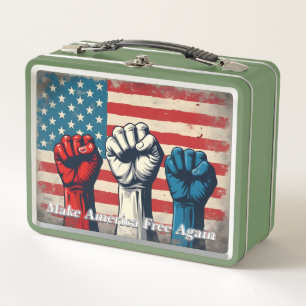 Lunch Box Œuvre d'art Make America Free Again