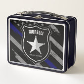 Lunch Box Officier de police Shérif Cop Flag (Devant)
