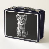 Lunch Box Oh Bébé Gros Chat Petit Gris (Dos)