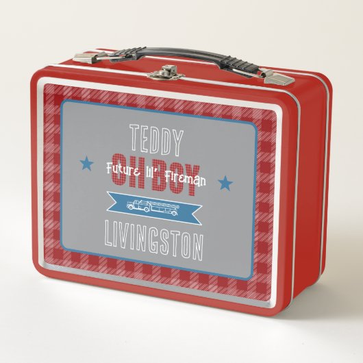 Lunch Box Oh, Boy!-Lil’ Fireman camion de pompiers (Devant)
