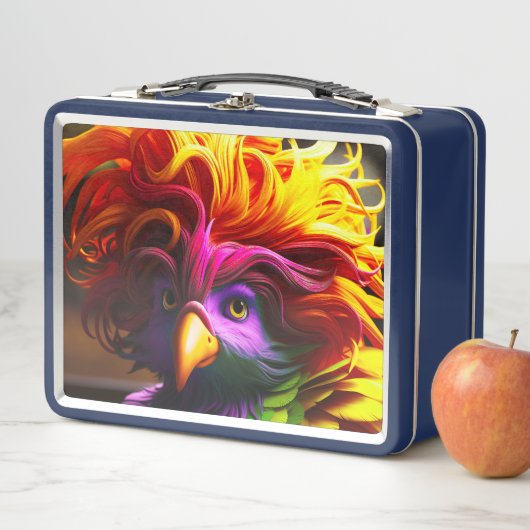 Lunch Box Oiseau coloré (En situation)