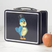 Lunch Box Oiseau comme marié avec ruban (En situation)