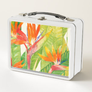 Lunch Box Oiseau des fleurs du paradis tropical