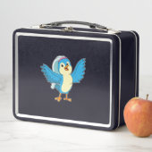Lunch Box Oiseau en mariée avec Voile (En situation)