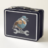 Lunch Box Oiseau en tireur avec clé (Dos)