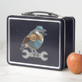 Lunch Box Oiseau en tireur avec clé (En situation)