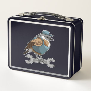 Lunch Box Oiseau en tireur avec clé