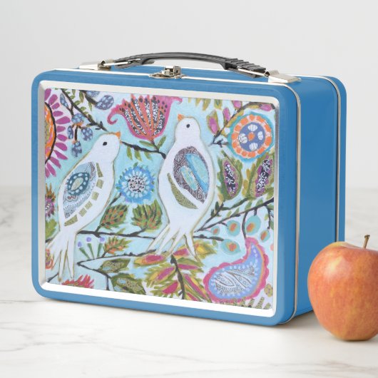 Lunch Box Oiseaux de papier I (En situation)