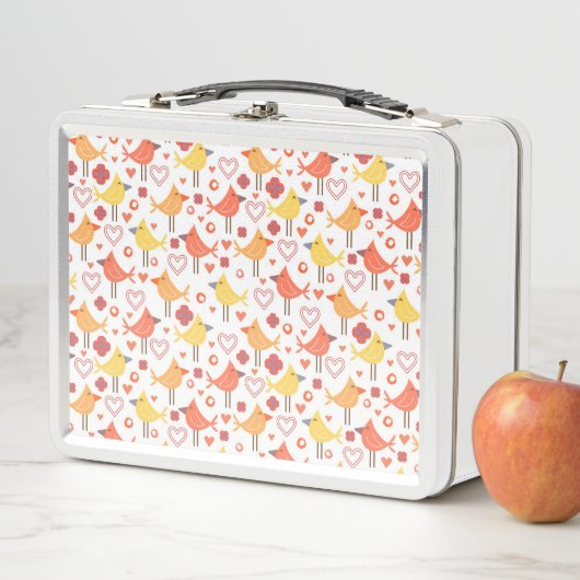 Lunch Box Oiseaux et Cœurs (En situation)